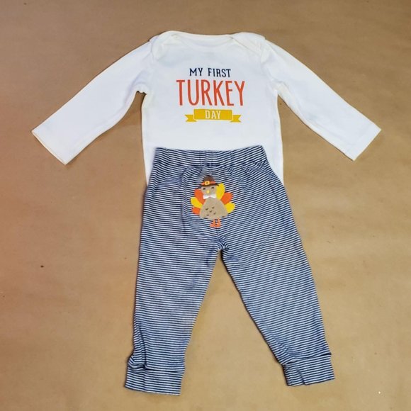 Carter's First Turkey Day Set Size 12M - Picture 1 of 3